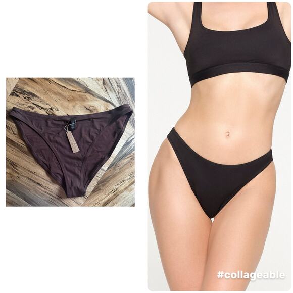 SKIMS Other - SKIMS Recycled Swim Mid Coverage Bottom in Cocoa